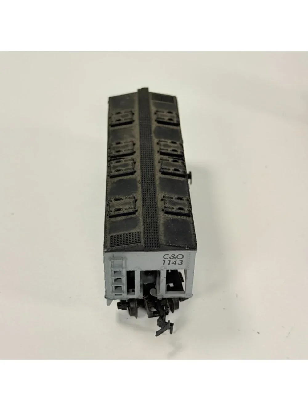 HO Scale Train Cars Lot Of 5 W Caboose C&O Hopper Clinchfield Swift & Dubuque